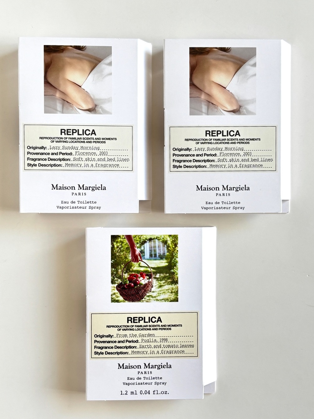 Maison Margiela Paris Fragrance Sample x 3